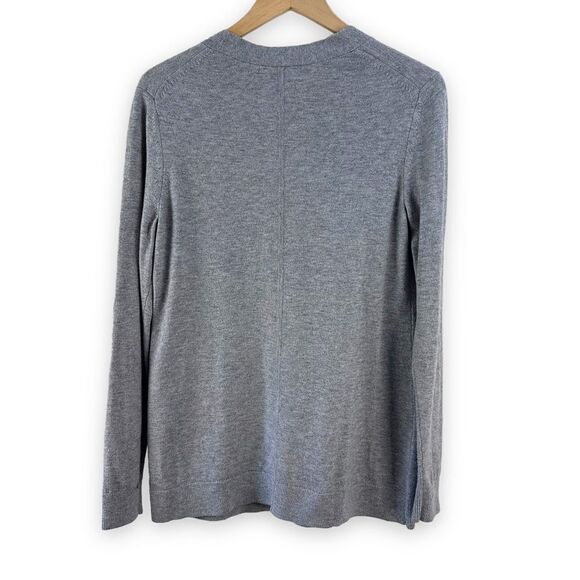 Gap Bella Driver light gray heather button down cardigan size L - Picture 2 of 11